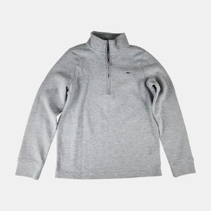 Vineyard Vines Men's Heather Gray Zip-Up Sweater